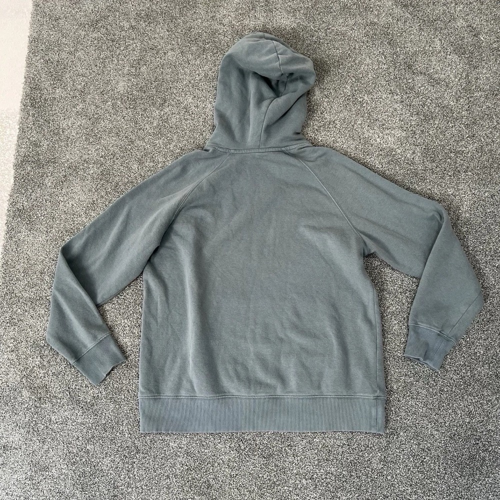 The North Face Hoodie Womens Large Gray Logo Pullover Sweatshirt - Picture 7 of 8